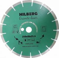 Диск алмазный отрезной 250*32/25,4*10 Hilberg Гранит Лазер HMG250