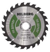 Диск пильный Hilberg Industrial Дерево 210*30*24Т HW210