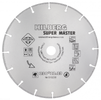 Диск алмазный отрезной 230*22,23 Hilberg Super Master 510230