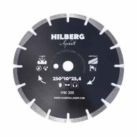 Диск алмазный отрезной 250*25,4*12 Hilberg Hard Materials Лазер асфальт HM306