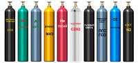 Баллон для газов 10 л W27,8 крашеный, с вентилем ВК-1 (Гелий)
