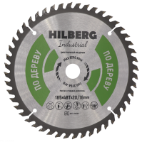 Диск пильный Hilberg Industrial Дерево 185*20/16*48Т HW186