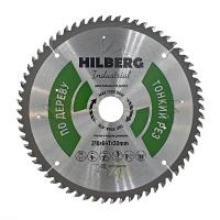 Диск пильный Hilberg Industrial Дерево тонкий рез 216*30*64Т HWT218