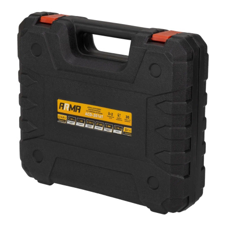 Дрель-шуруповерт аккумуляторная ARMA ACD-2016T, с набором аксессуаров